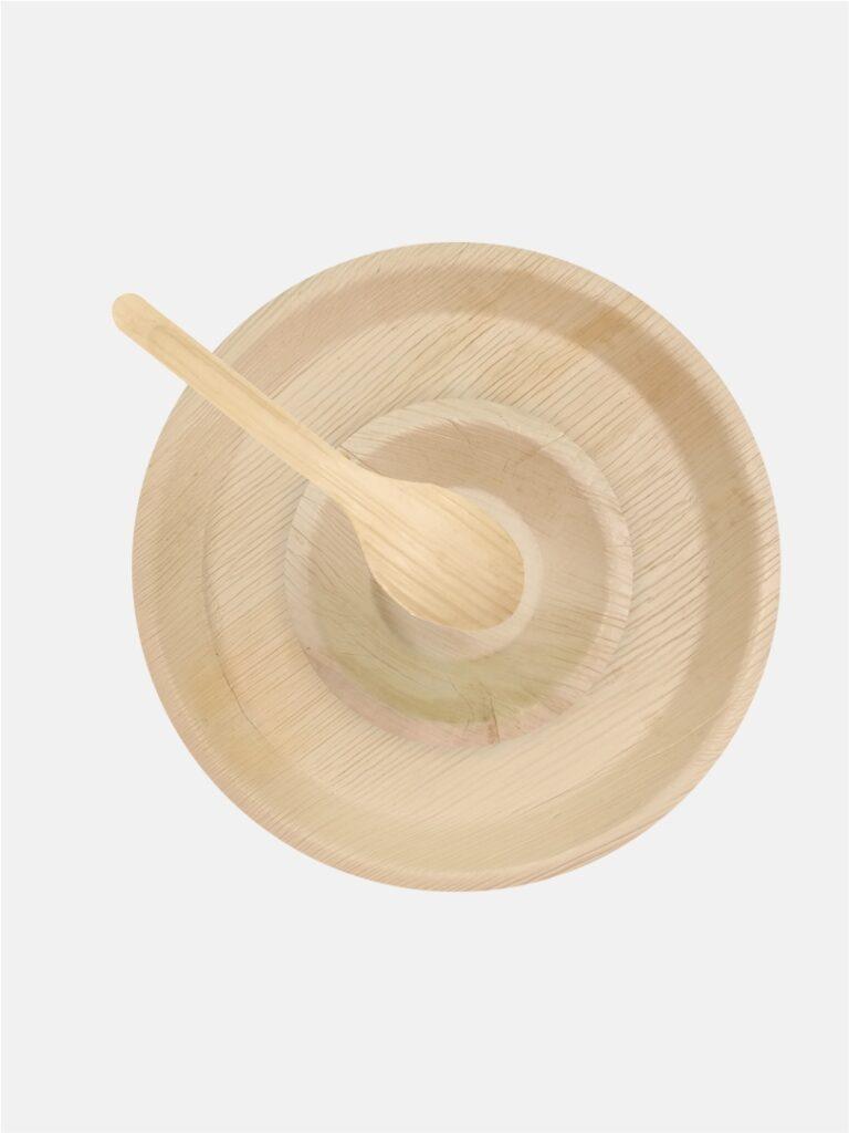 12 Round Plates, 6 inch Round bowls _ 5 inch spoons 2